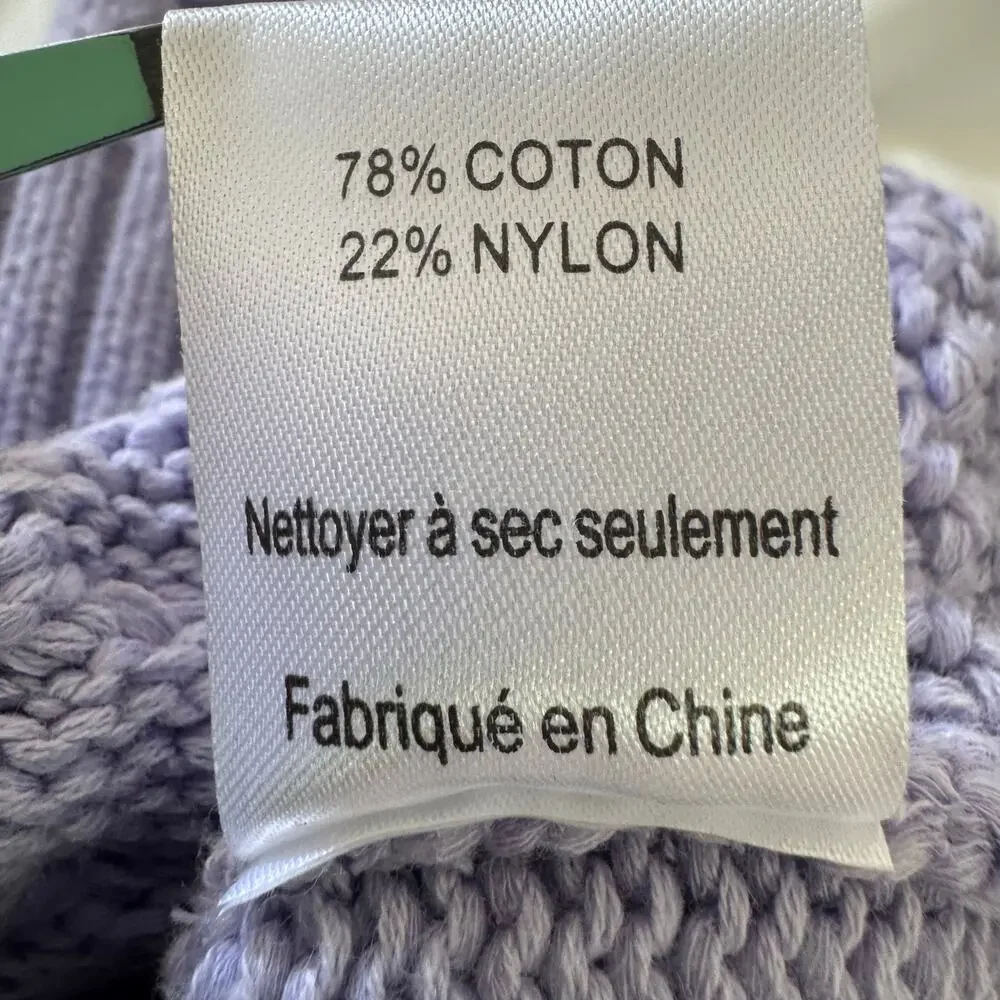 LUSH KNIT SWEATER‎ CROPPED SLEEVELESS TANK IN LAVENDER NWT WOMEN'S SIZE SMALL - Picture 8 of 8